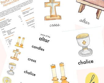 Partes del altar - Juego 1 (3-6 años)