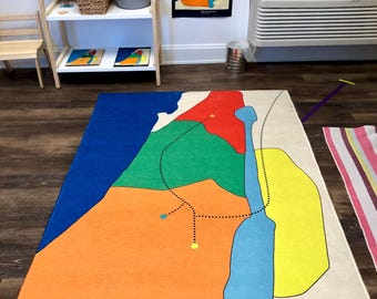 Holy Land in the Time of Jesus Map Rug (0-3)