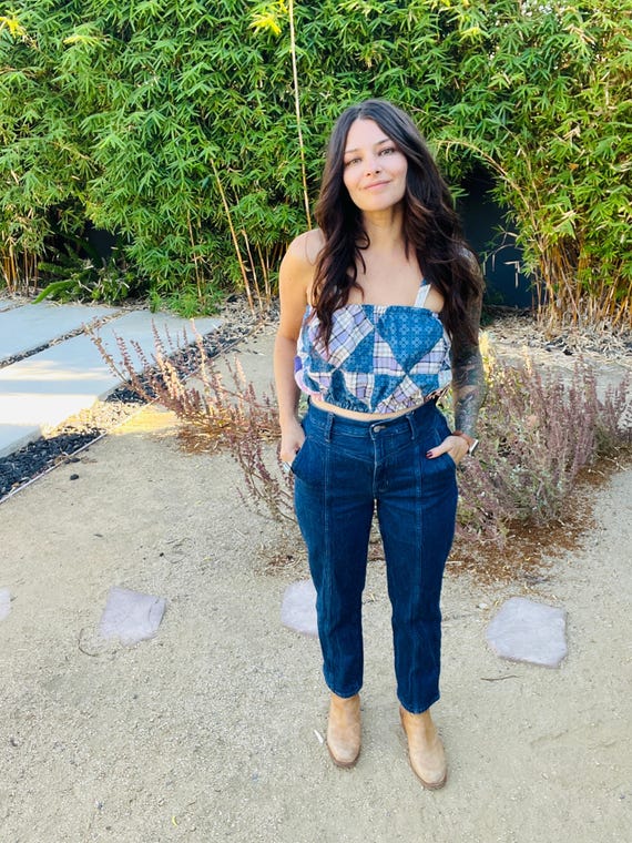 Medium 1920’s patchwork quilt top - image 5