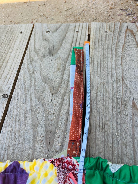 Medium 1930’s patchwork quilt top - image 10