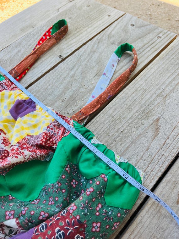 Medium 1930’s patchwork quilt top - image 8