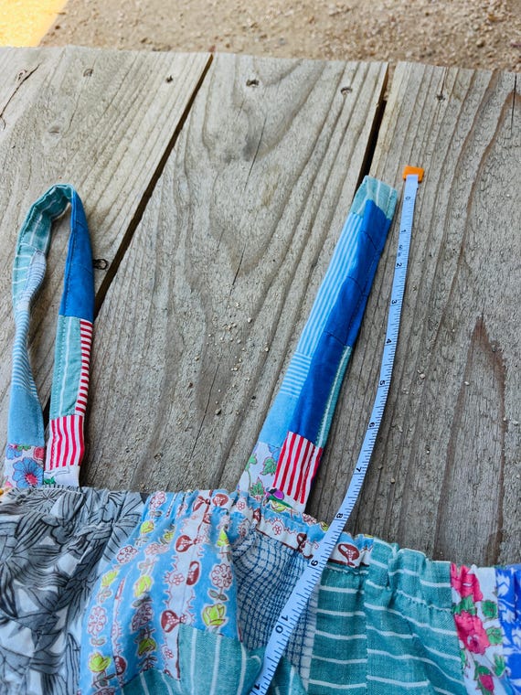 Medium 1950’s patchwork quilt top - image 9