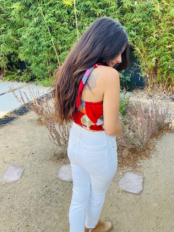 Small 1940’s patchwork quilt top - image 10