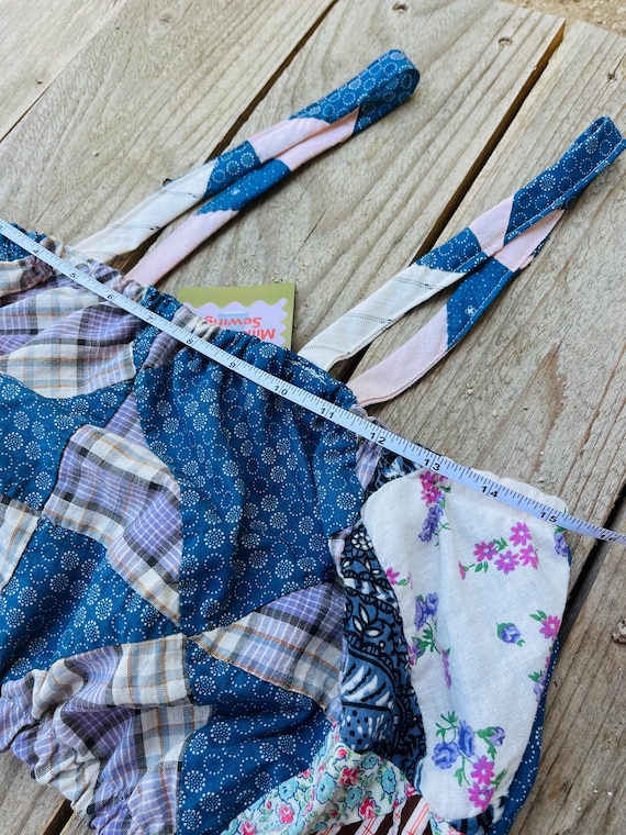 Medium 1920’s patchwork quilt top - image 9