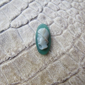 Mercury Vintage Loose Cameo Stone, For Design, Repairs, Restore, Crafting or Jewelry Making, Vintage Age Loose Carved Cameo, As Shown