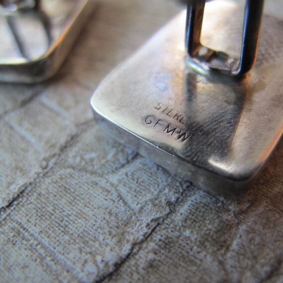 GFMW Sterling Silver Fossil Stone Statement Cuffl… - image 8