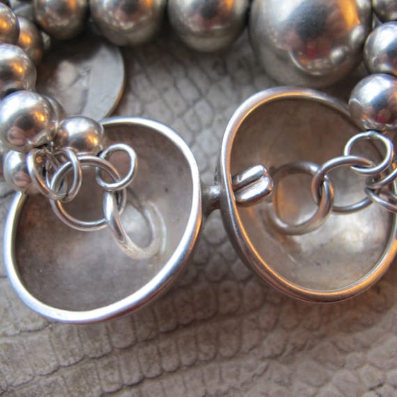 Large Sterling Silver Bead Statement Handmade OOA… - image 8