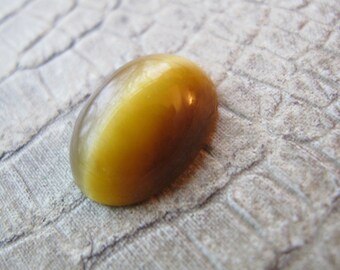 Tiger's Eye Cabochon Loose Stone, Vintage, 20 MM x 15 MM, Loose Chatoyancy, Milk & Honey Stone, Design Part Supply Jewelry Creation Stones