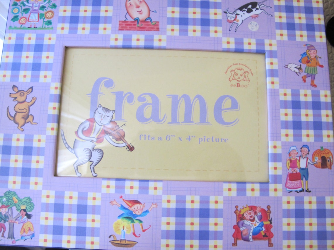 Frame Rhyme NURSERY RHYMES: Children's Room Photo Frame Unused | Etsy