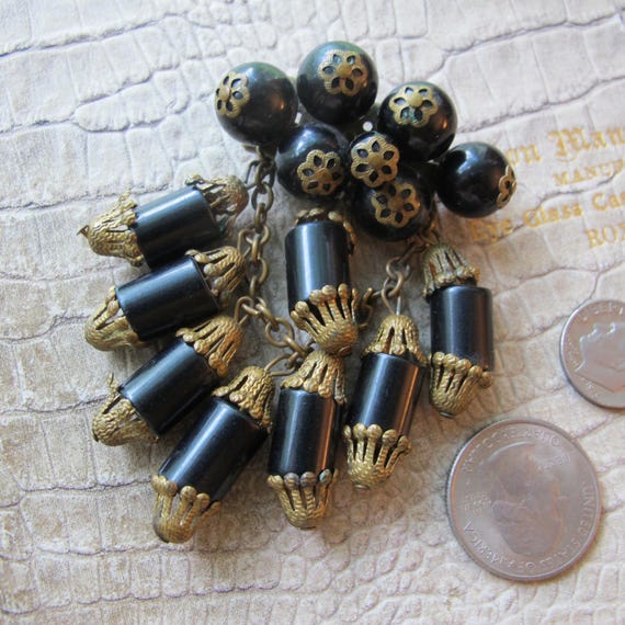 Early Miriam Haskell Unsigned Cascading Bead Stat… - image 2