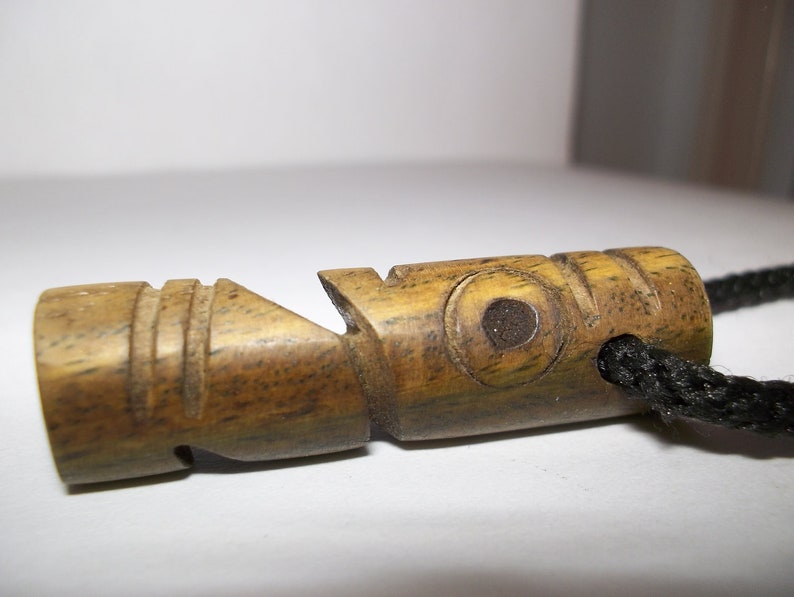 RESERVED Vintage Tiki/ Hand Carved Wood Tiki Pendant Necklace/ Etsy