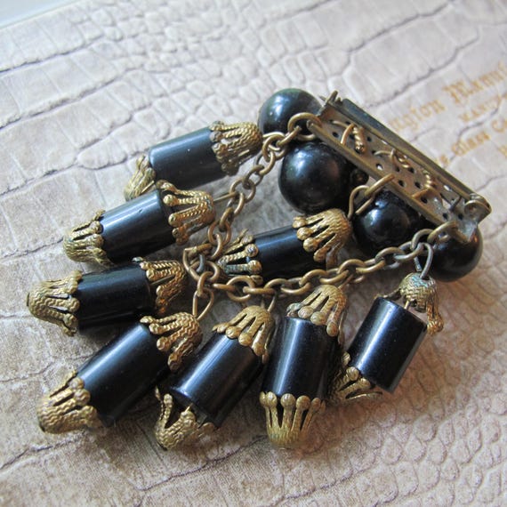 Early Miriam Haskell Unsigned Cascading Bead Stat… - image 5