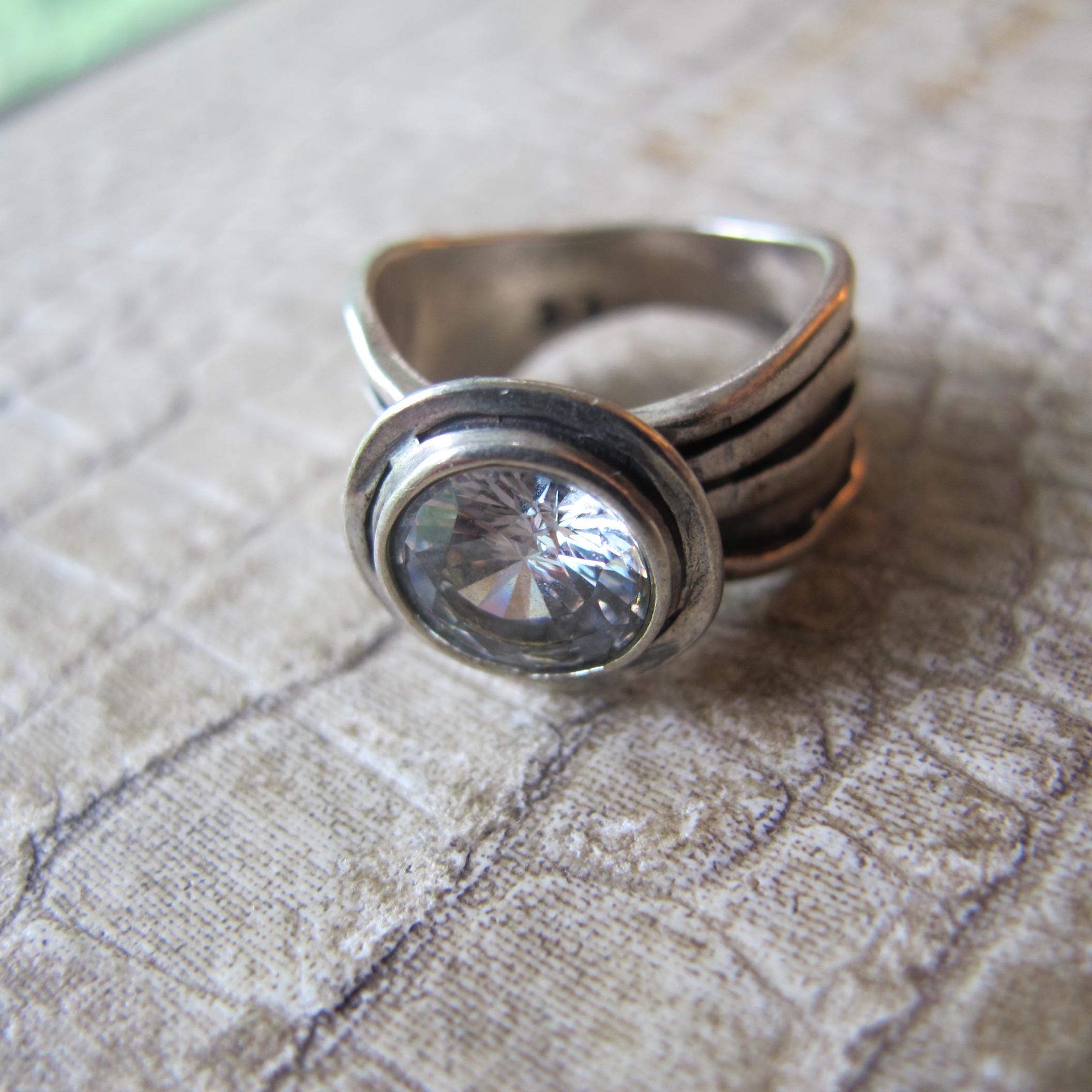 Designer Bili 925 Signed CZ Diamond-look Sterling Silver