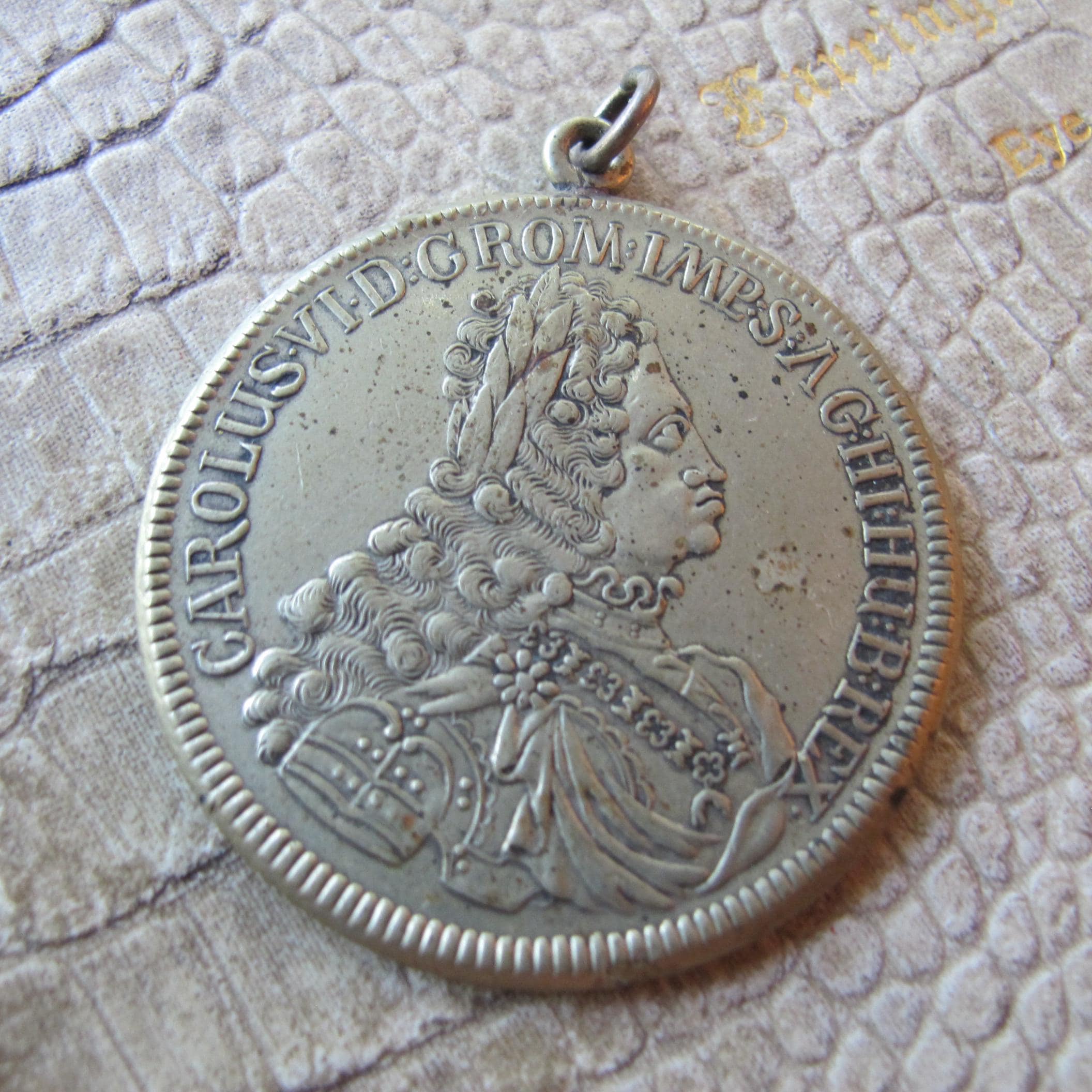 Thaler Charles Karl VI Austria Habsburg Style Vintage Larger Coin