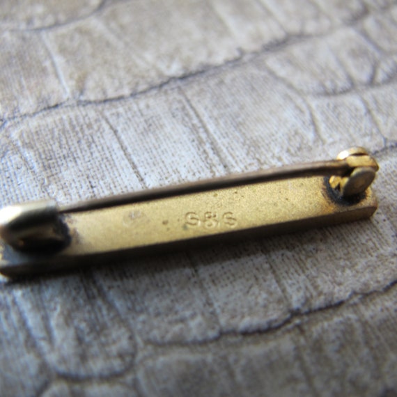 S & S Gold Lingerie Pin. Antique Low Karat/Rolled… - image 10