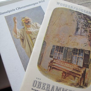 1950&#39;s Passion Play Year Oberammergau Wochenprogramm Program, No 16., German Historical Spiritual Religious Events Circa 1950 Travel Event