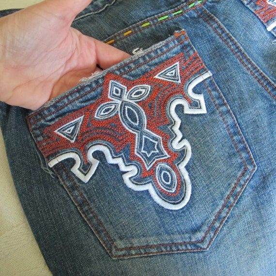 huren gazon Tijdens ~ Buy ANTIK BATIK Denim Jeans Decorative Tribal Embroidered Boho Online in  India - Etsy