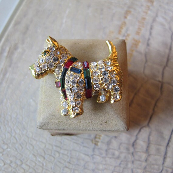 Kenneth Jay Lane Rhinestone Scotty Scottish Terri… - image 10