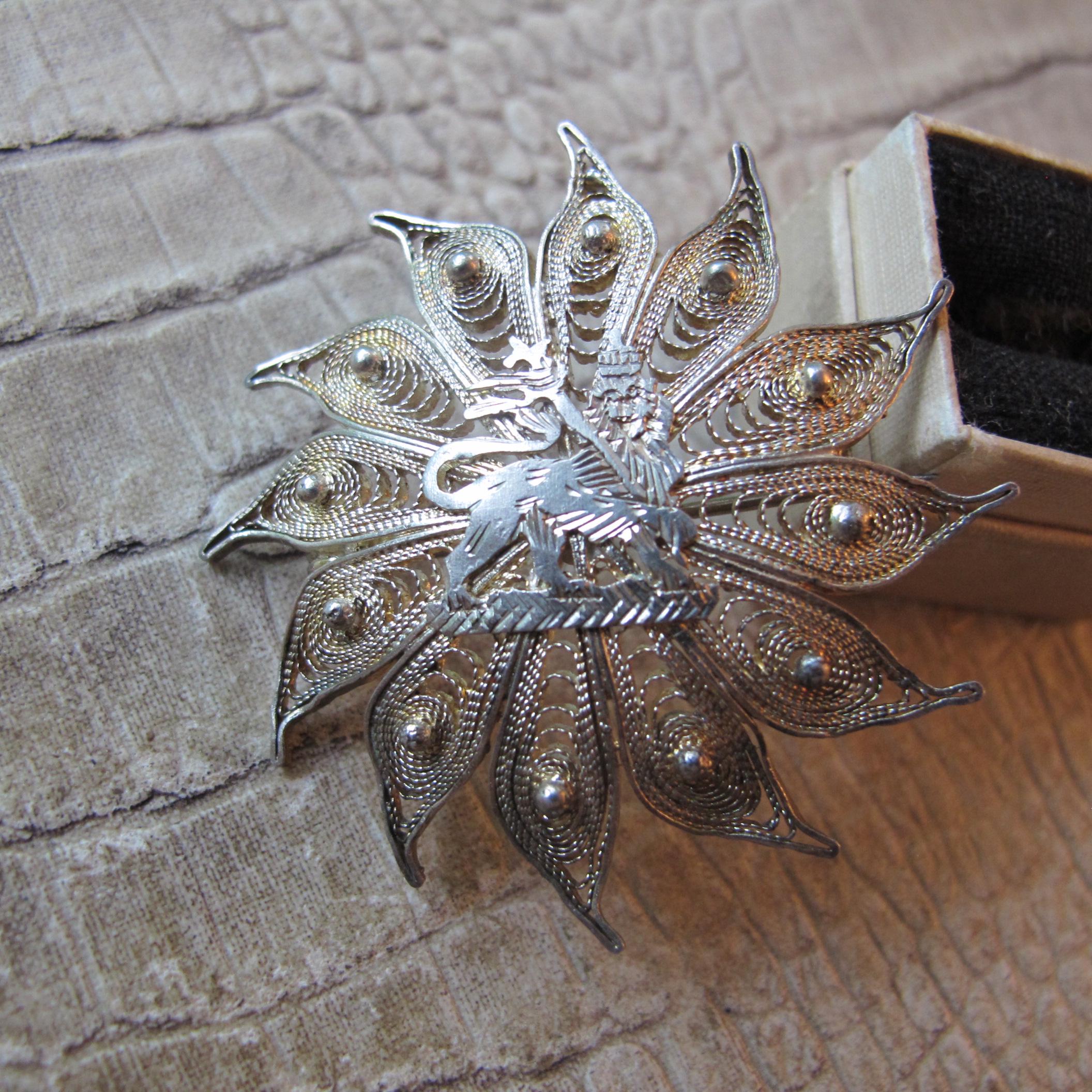Sterling Foreign Brooch - Etsy