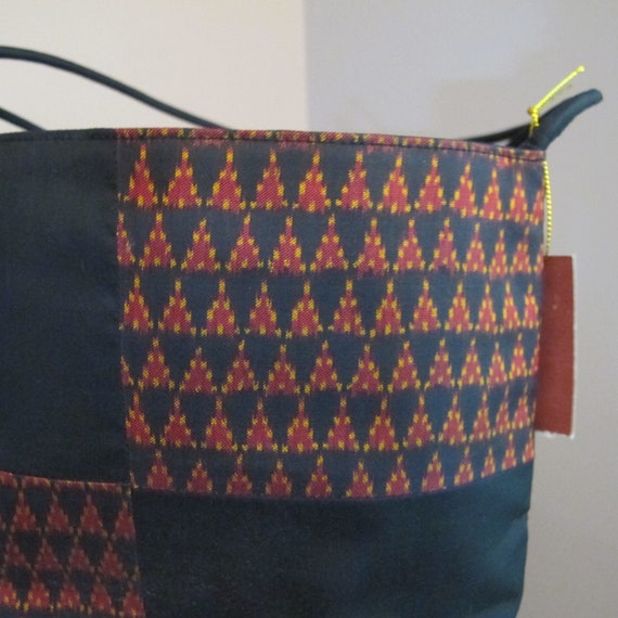 Handwoven Cambodian Silk Tribal Handbag, Artisan D