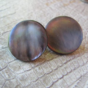 Old Stock Antique MOP Abalone Shell Button Pin, Unbenutzt Gefunden auf Original Karte, Perlmutt Button Pin Befestigungen, Nähen von Kleidungsknöpfen
