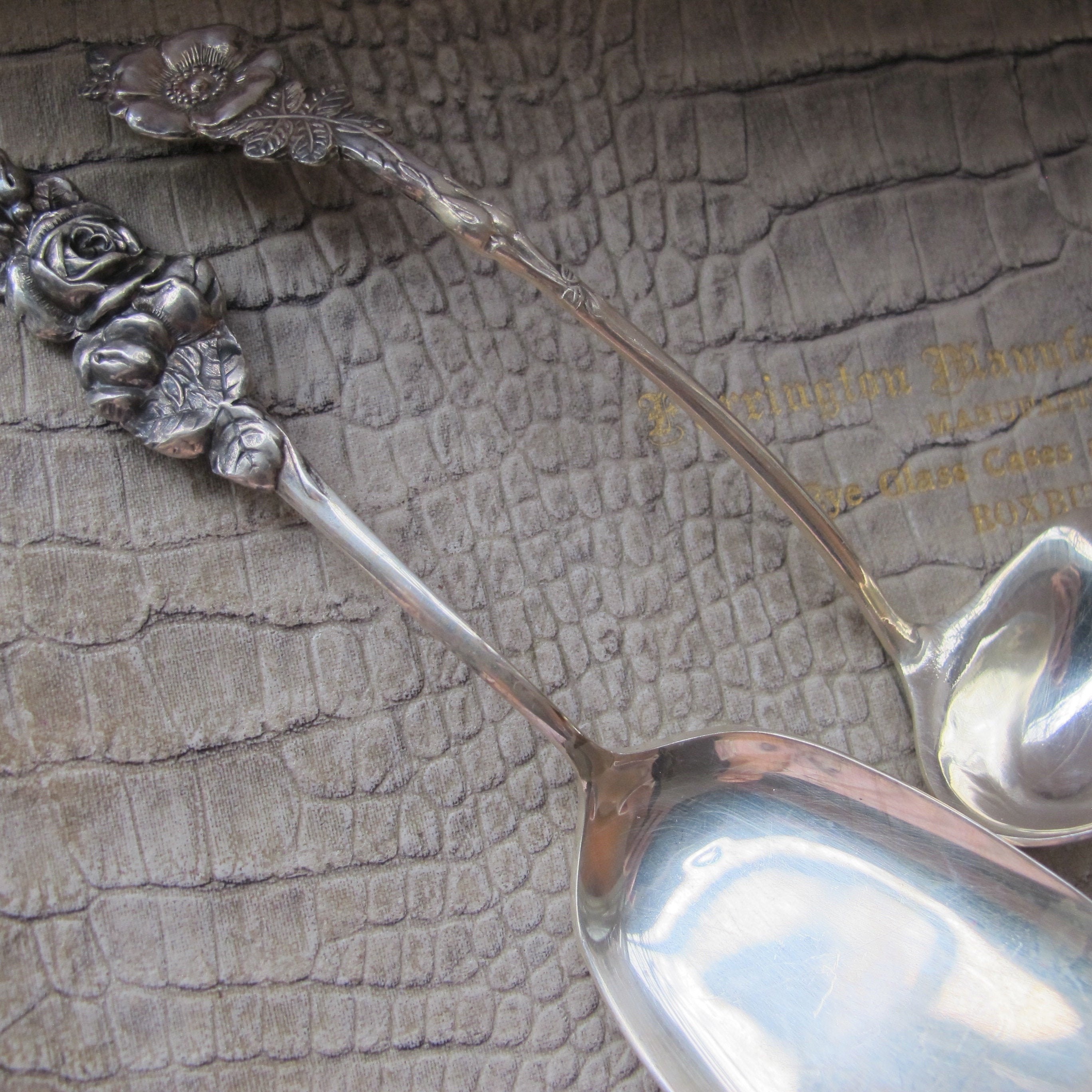 REED & BARTON 1964 Silver Plate Harlequin Collection Condiment Set