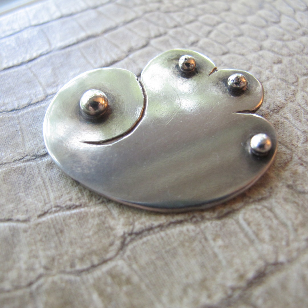 Art Jewelry, Handmade OOAK Sterling Brooch Pin, Amorphic Nebulous Cloud ...
