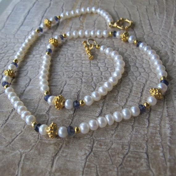 Ancient Museum Style Pearl, Gem & Gold Granulatio… - image 8