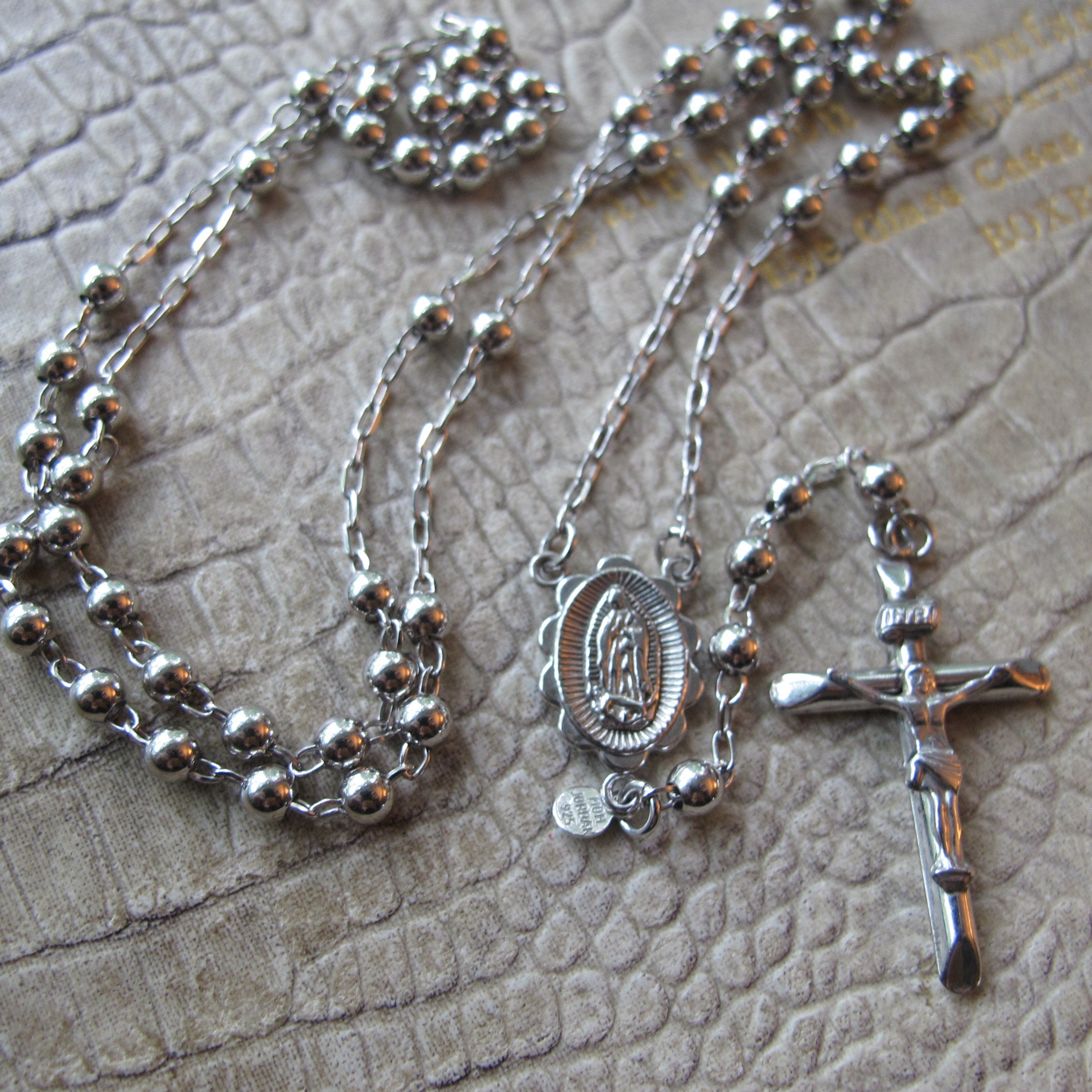 Rosary Necklace 925 Mom Jordan Necklace Men's Rosary Beads