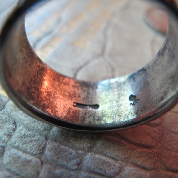 Faith, LOVE & Hope Wide Sterling Silver Band Ring… - image 7