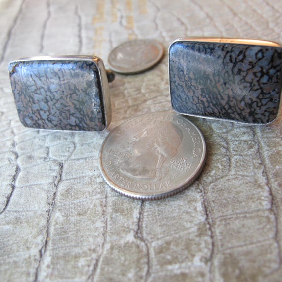 GFMW Sterling Silver Fossil Stone Statement Cuffl… - image 6