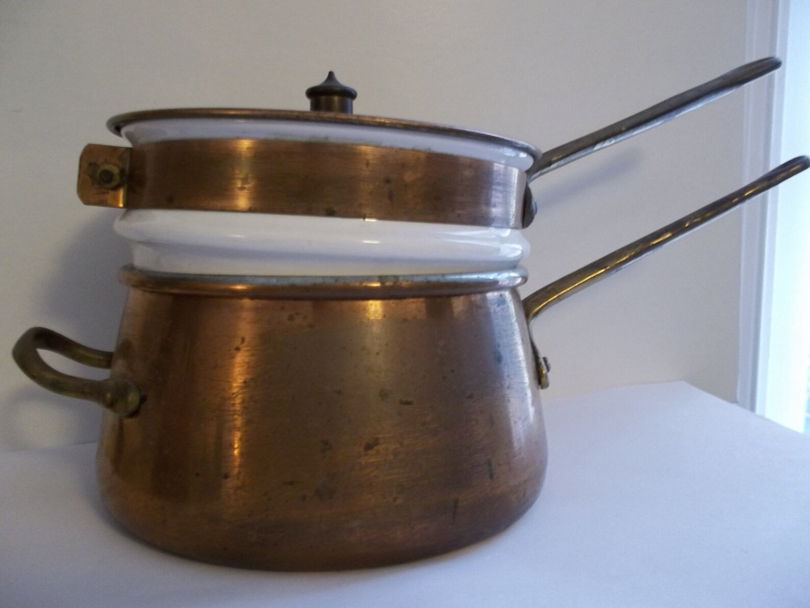 TAURUS PORTUGUESE COPPER DoubleBoiler Pot/ Copper Pot With Etsy