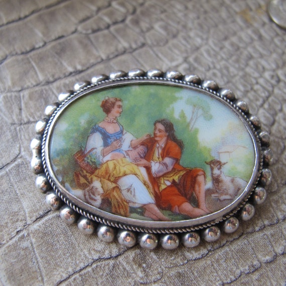 Antique to Older Vintage Porcelain Romantic Lover… - image 3