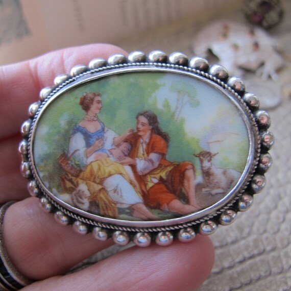 Antique to Older Vintage Porcelain Romantic Lover… - image 7