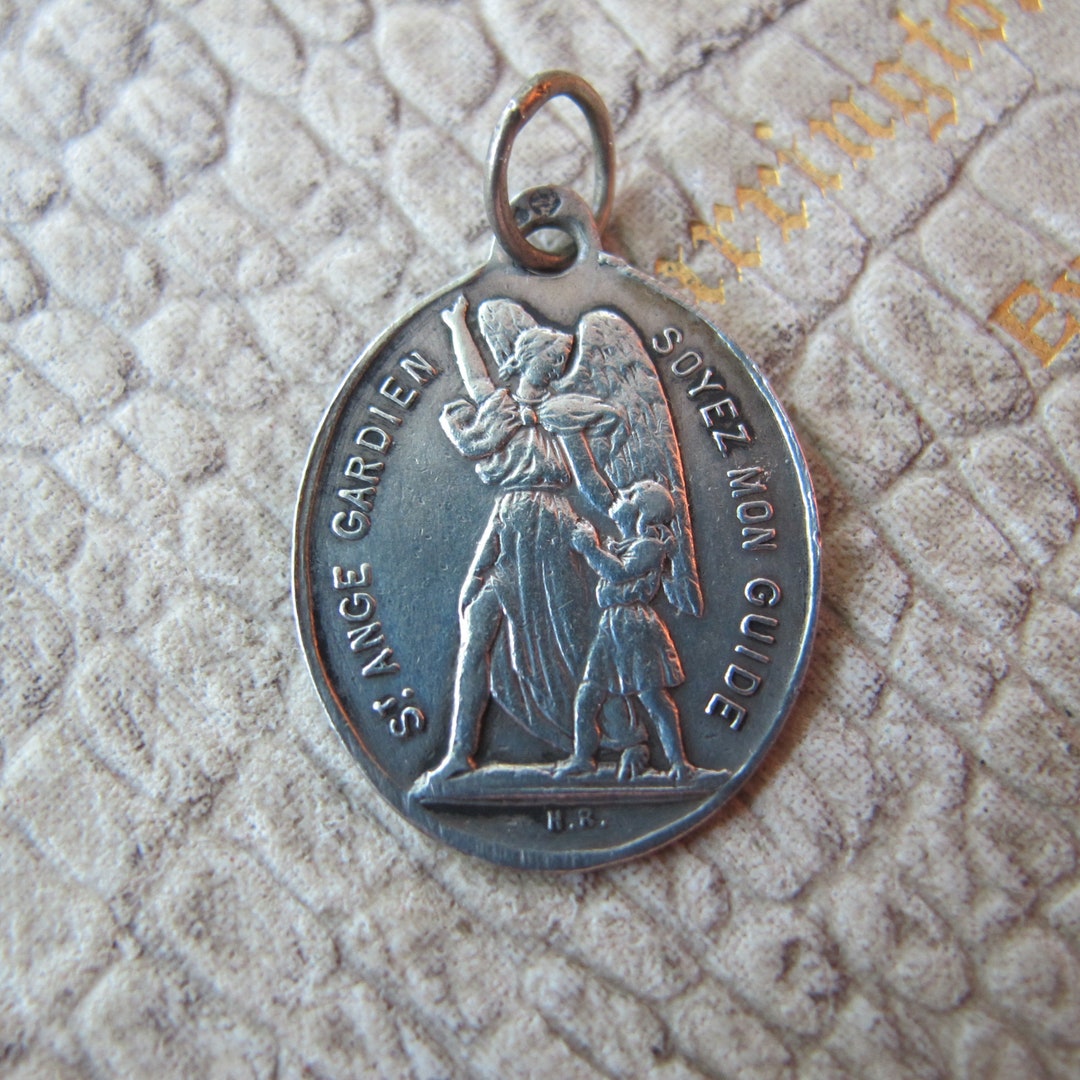 Médaille Pendentif Argent – Saint Louis De Gonzague – Crâne Vanité Memento Mori