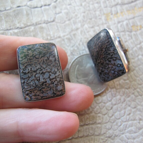 GFMW Sterling Silver Fossil Stone Statement Cuffl… - image 5
