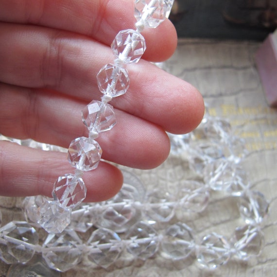 Long Faceted Graduated Crystal Austrian Bead Neck… - image 10