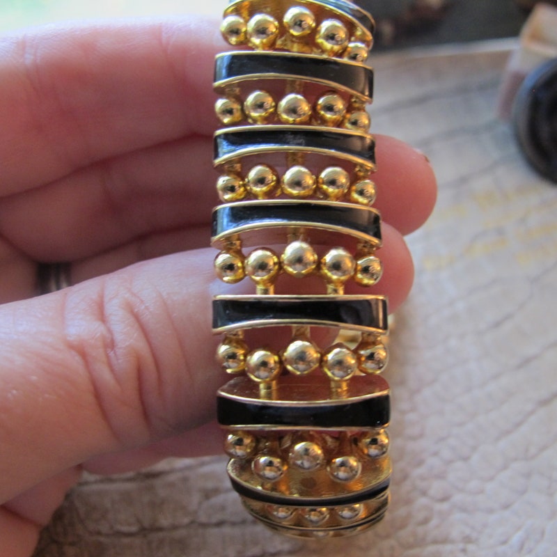 Joan Rivers Ball Bead Rhinestone Wave Bracelet