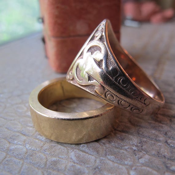 Father's Day - Antique 10k Yellow-rose Gold, MJB Monogram Signet
