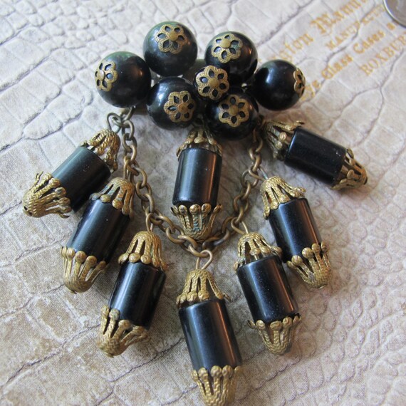 Early Miriam Haskell Unsigned Cascading Bead Stat… - image 9