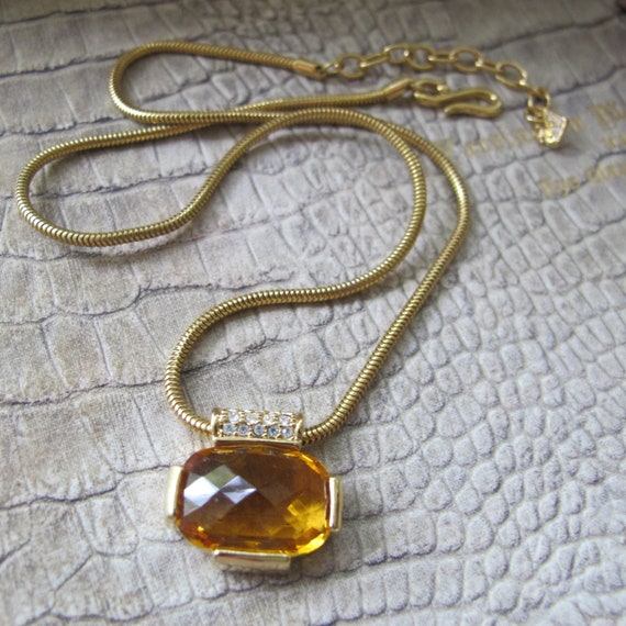 Swarovski Citrine Crystal Checkerboard 