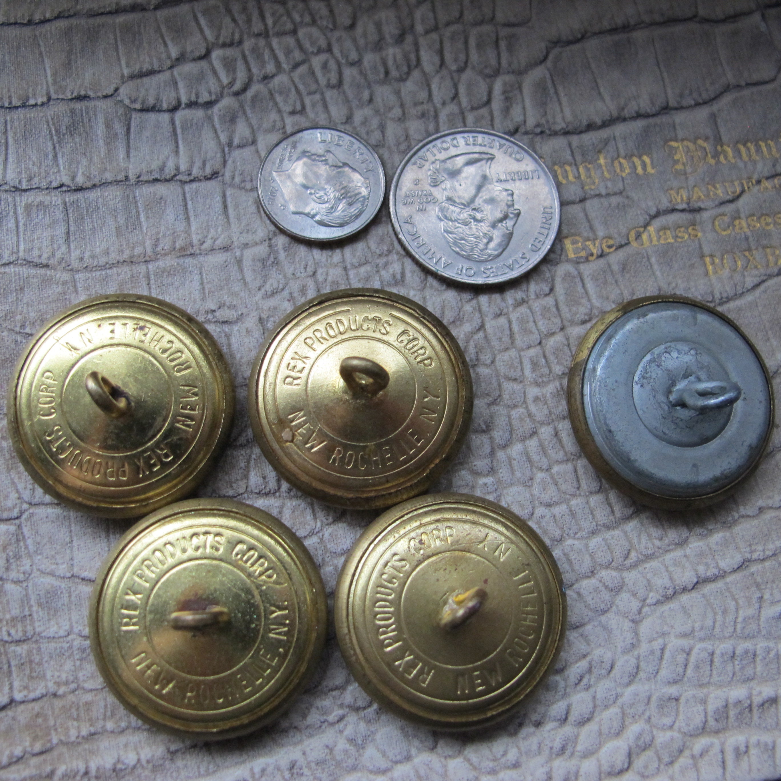 Large Military Coat Buttons. 5 Buttons. Rex Products Corp New Etsy