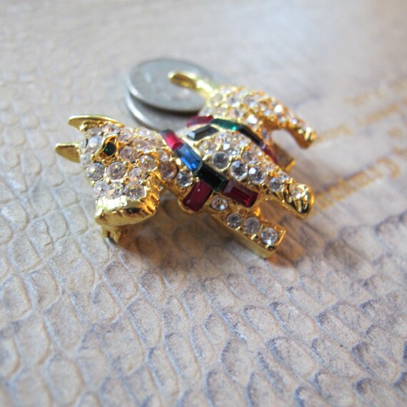 Kenneth Jay Lane Rhinestone Scotty Scottish Terri… - image 4