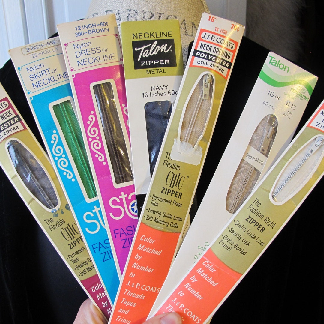 7 Sewing Zippers Fashion Costume Design 9 Inch 12 Inch 16 Etsy