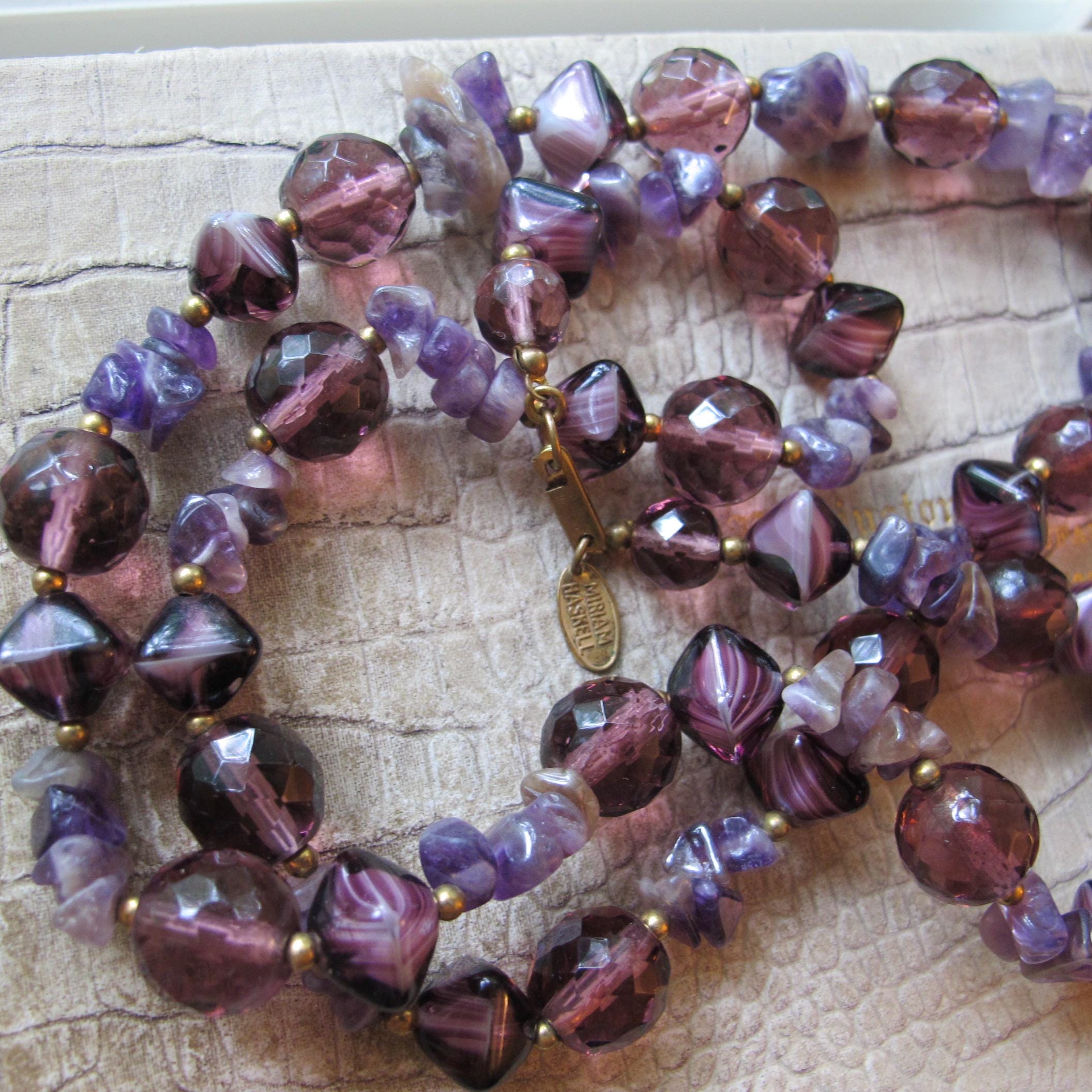 Miriam haskell crystal necklace - Etsy 日本