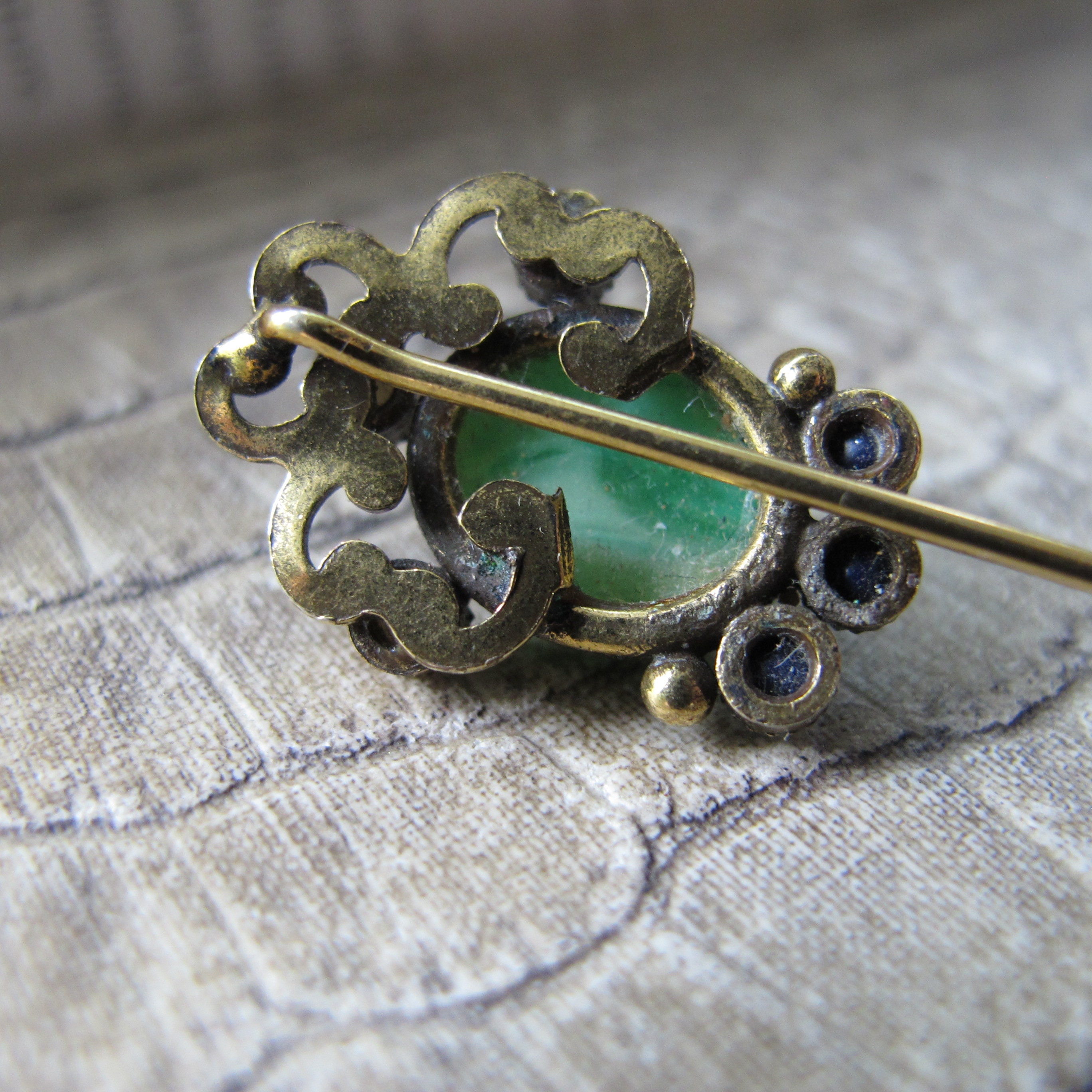 Mid Century Costume Jewelry Stickpin, Renaissance Revival Fashion 1950 ...