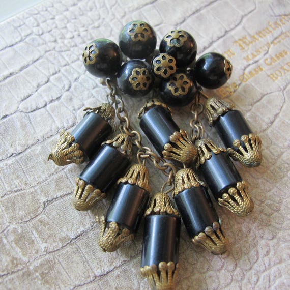 Early Miriam Haskell Unsigned Cascading Bead Stat… - image 6