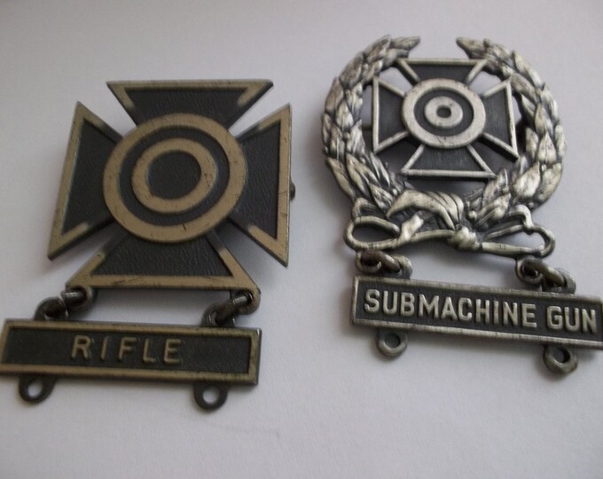World War II Medals Badges Pins/ Set of 2 Medals From 2nd World War