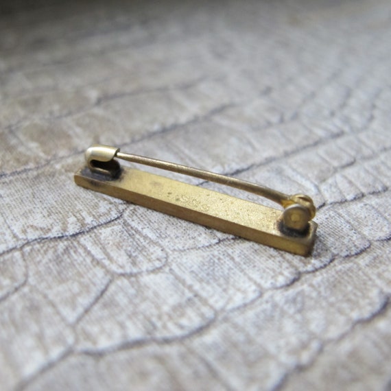 S & S Gold Lingerie Pin. Antique Low Karat/Rolled… - image 6