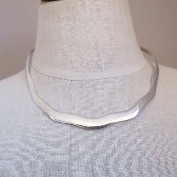 Mexican Sterling 925 Silver Neck Collar Necklace,… - image 4